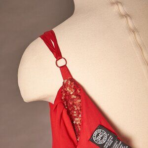 DC Comics Hot topic Wonderwoman Sequine Off Shoulder Dress